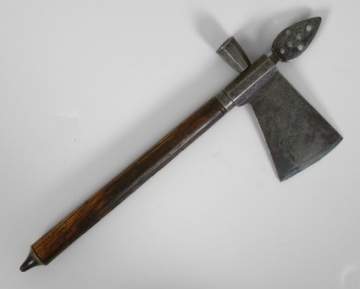 Rare Iron & Wood Pipe Tomahawk 